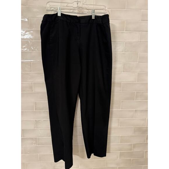 Amanda + Chelsea Black Petite Dress Pants Size 14P Ankle Trouser Career Wear - Picture 3 of 6